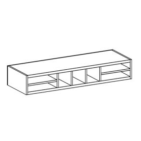 Georgetown 48x6x12" Under Mount Organizer Tray in Maple Onyx