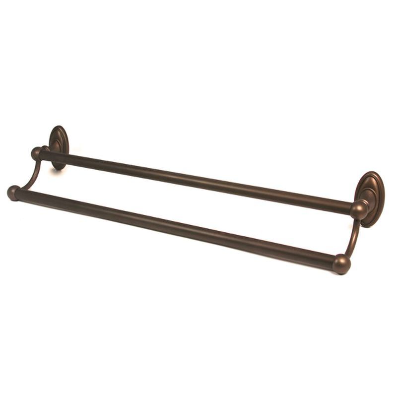Classic Traditional 24" Double Towel Bar in Chocolate Bronze