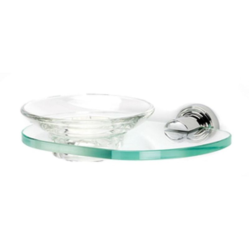 Infinity Soap Dish w/Holder in Polished Chrome