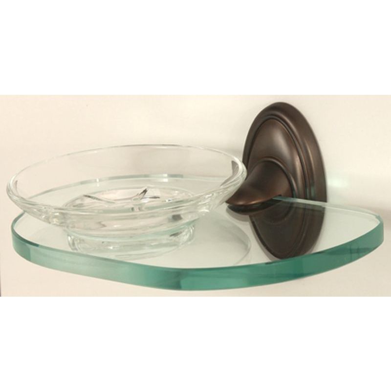 Classic Traditional Soap Dish w/Holder in Chocolate Bronze