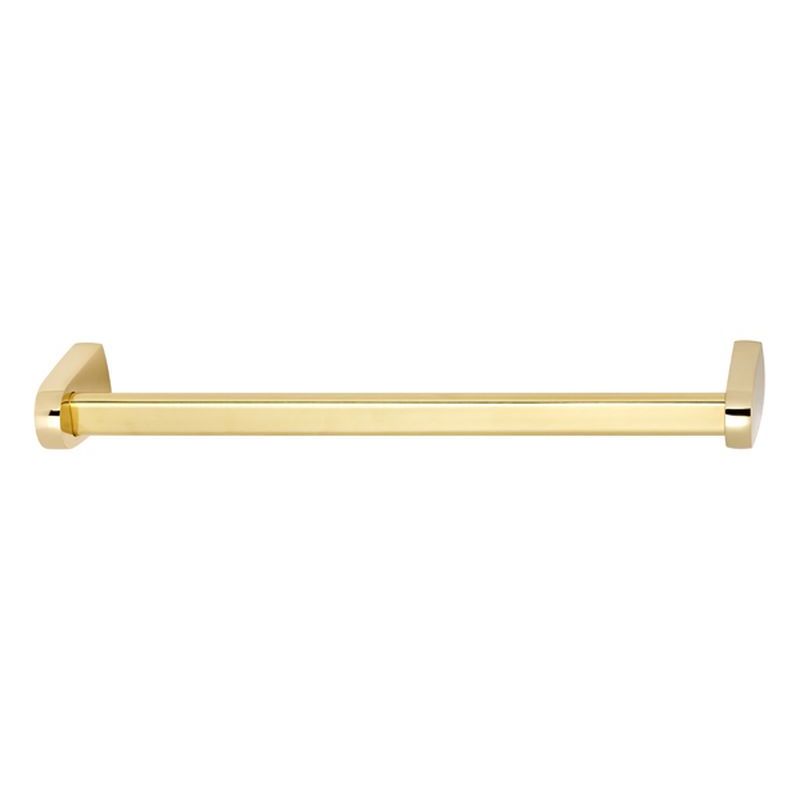 Euro 18" Towel Bar in Polished Brass