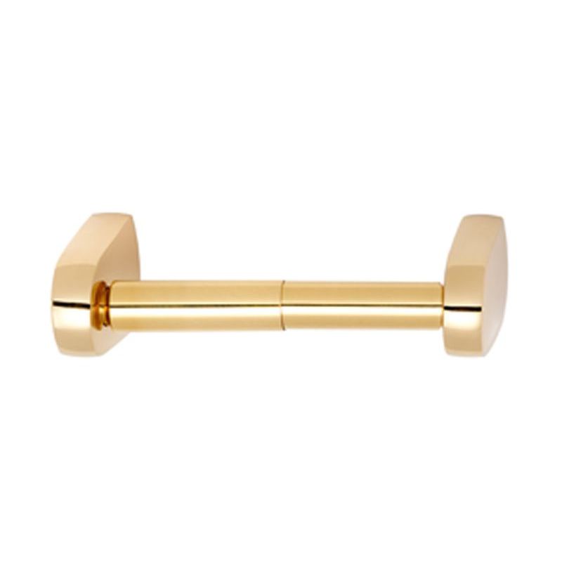 Euro Toilet Paper Holder in Polished Brass