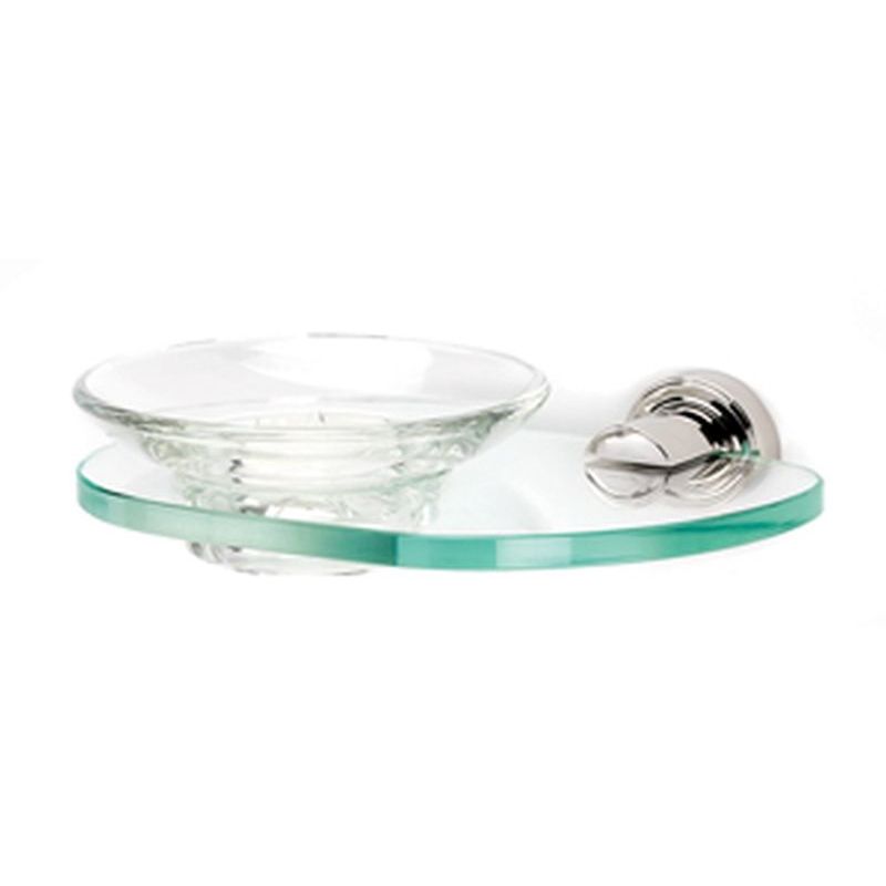 Infinity Soap Dish w/Holder in Polished Nickel