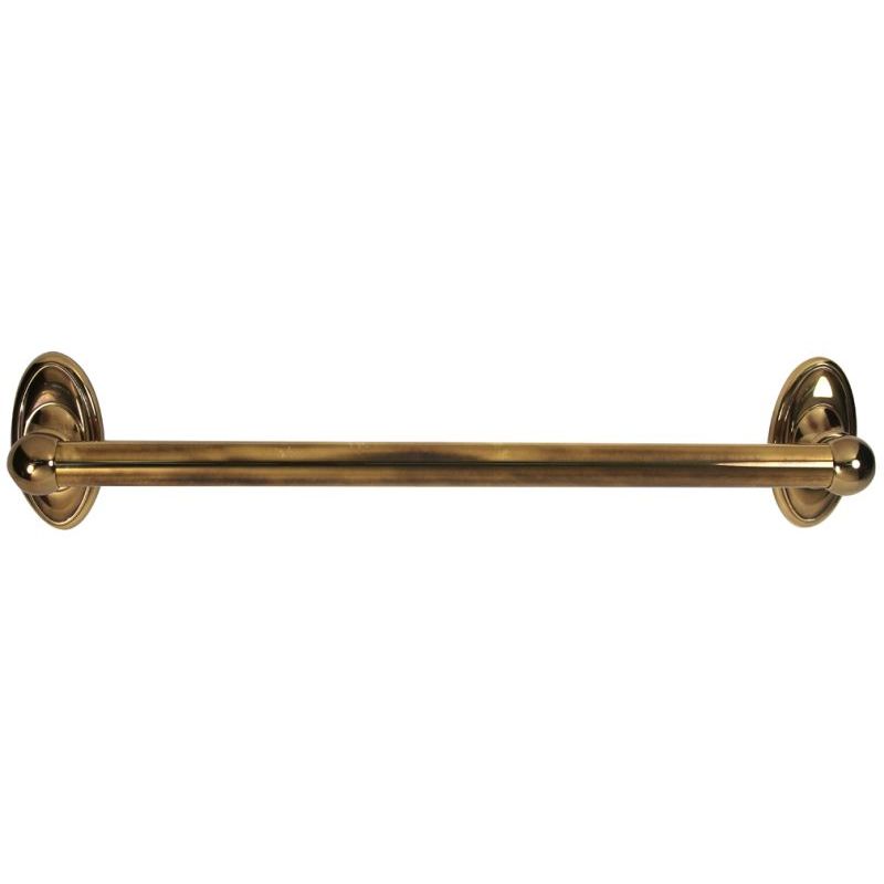 Traditional 18x1 Grab Bar in Polished Antique