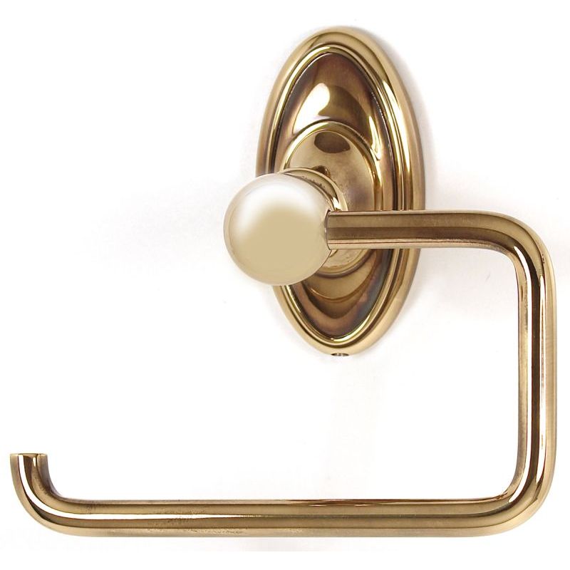 Classic Trad Single Toilet Paper Holder in Polished Antique