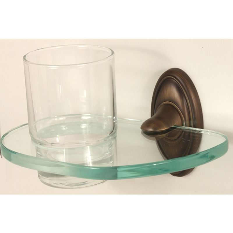 Classic Traditional Tumbler Holder w/Tumbler in Antique English Matte