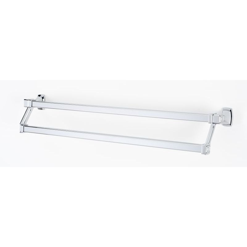 Cube 25" Double Towel Bar in Polished Chrome