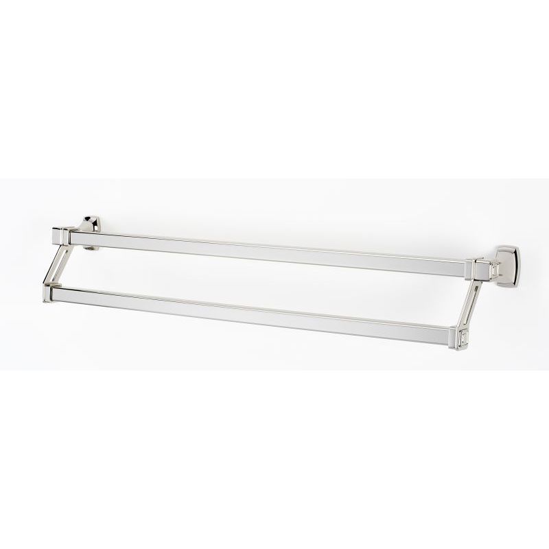 Cube 25" Double Towel Bar in Polished Nickel