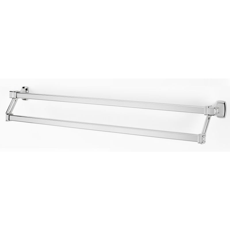 Cube 31" Double Towel Bar in Polished Chrome