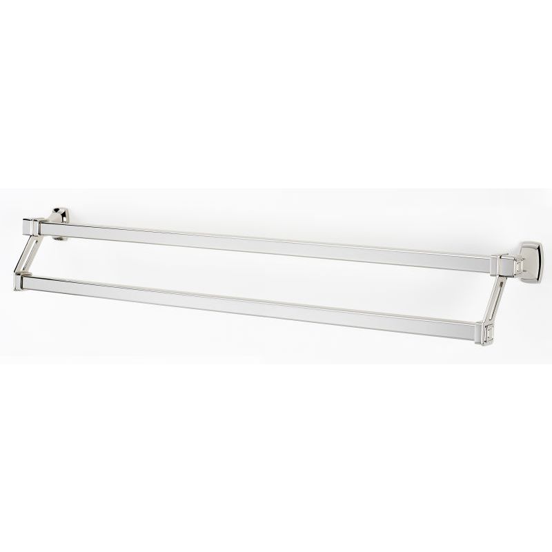 Cube 31" Double Towel Bar in Polished Nickel