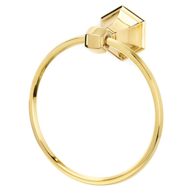 Nicole 7" Towel Ring in Polished Brass