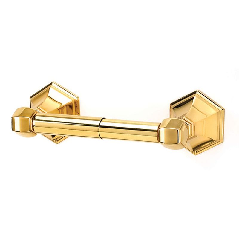 Nicole Toilet Paper Holder in Polished Brass