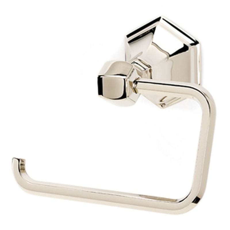 Nicole Single Post Toilet Paper Holder in Polished Nickel
