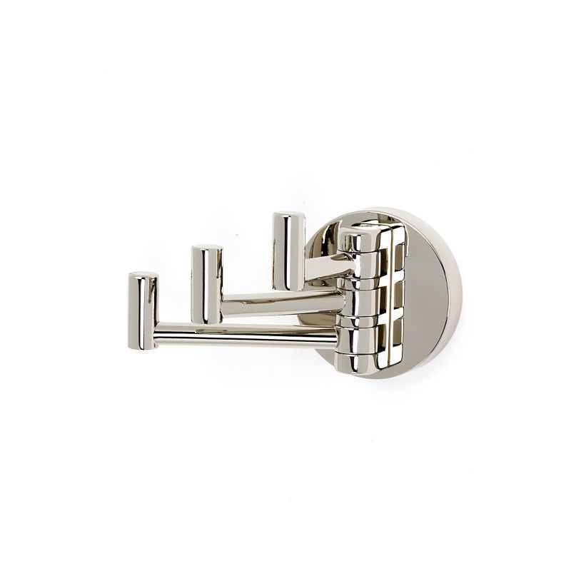 Contemporary I Swivel Robe Hook in Polished Nickel