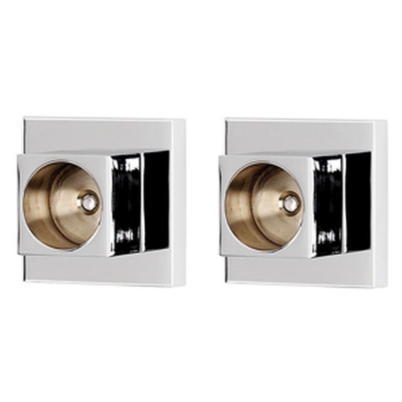 Contemporary II Shower Rod Brackets in Polished Chrome