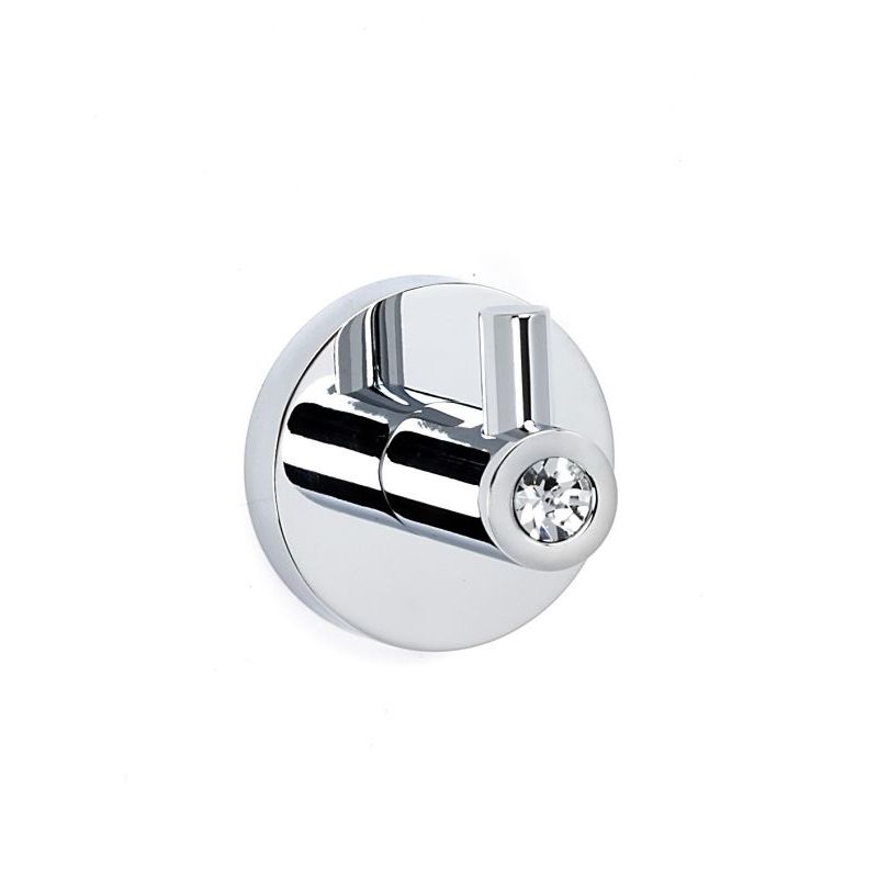 Crystal Contemporary I Robe Hook in Polished Chrome