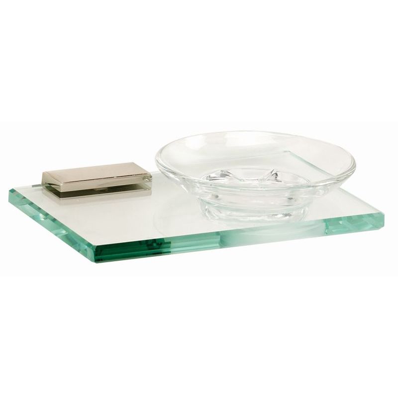 Arch Soap Dish w/Holder in Polished Nickel