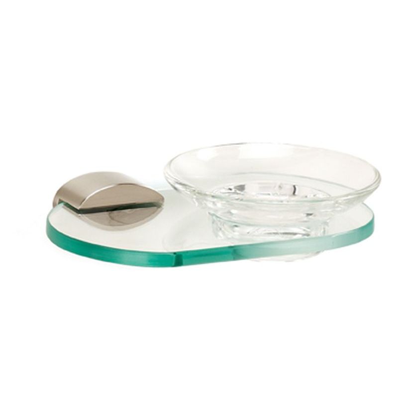 Contemporary III Soap Dish w/Holder in Satin Nickel