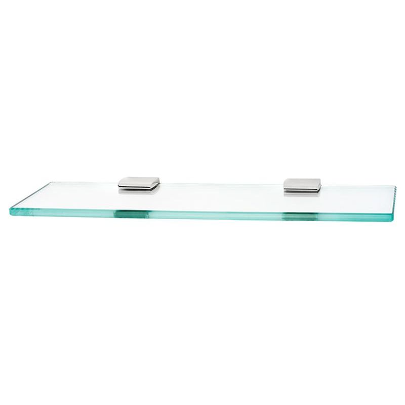 Manhattan 18" Glass Shelf w/Brackets in Polished Chrome