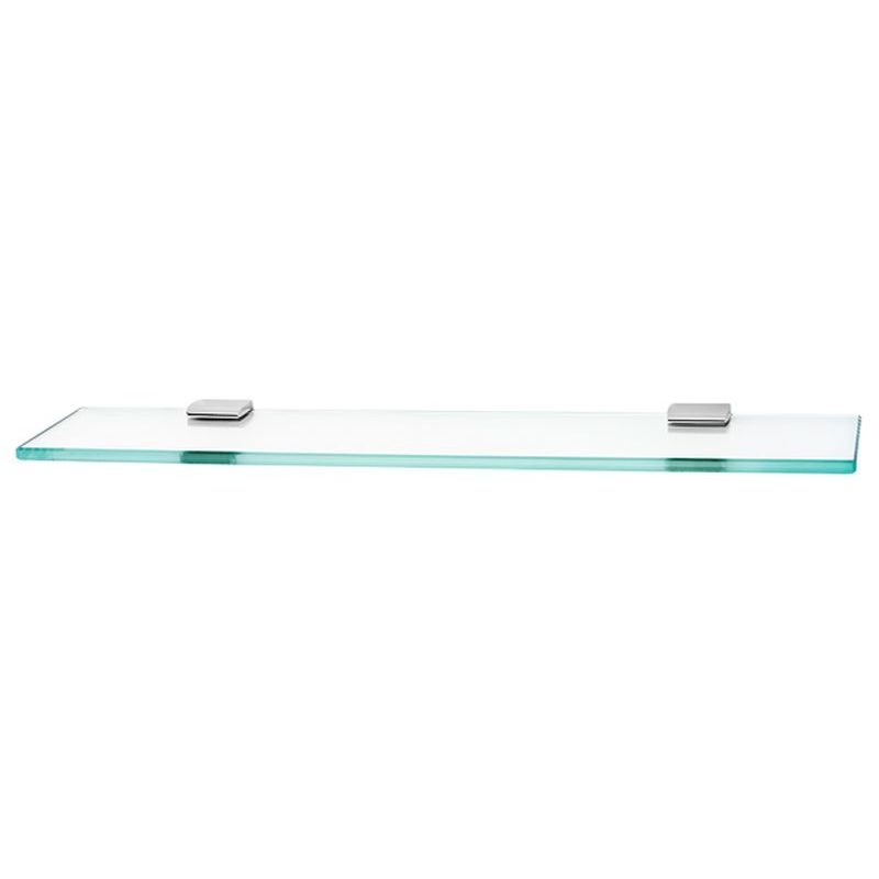 Manhattan 24" Glass Shelf w/Brackets in Polished Chrome