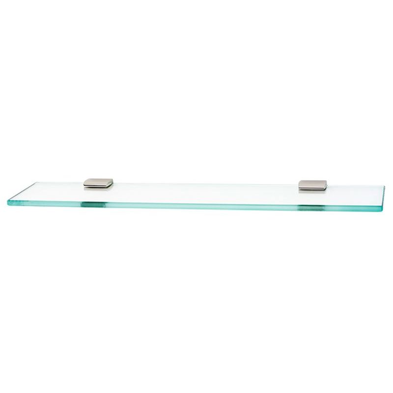 Manhattan 24" Glass Shelf w/Brackets in Polished Nickel