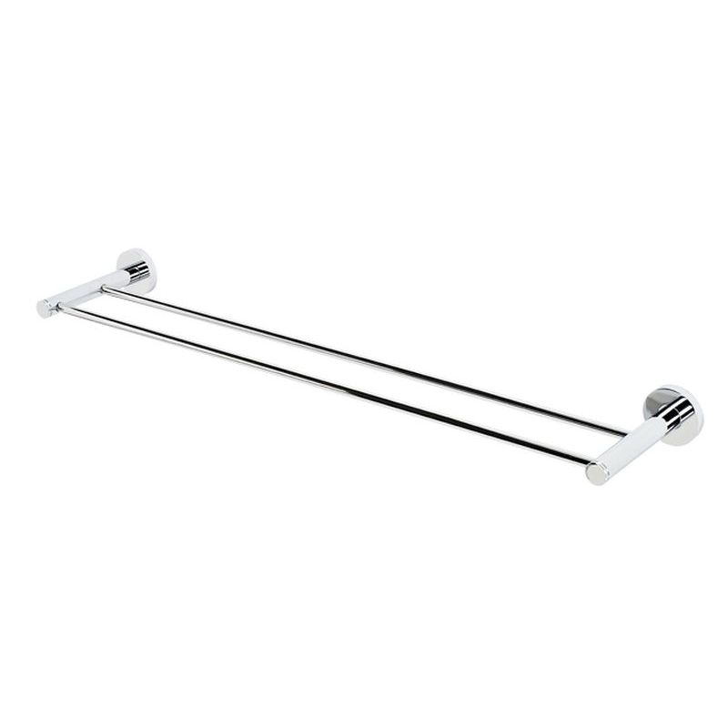 Contemporary I 24" Double Towel Bar in Polished Chrome