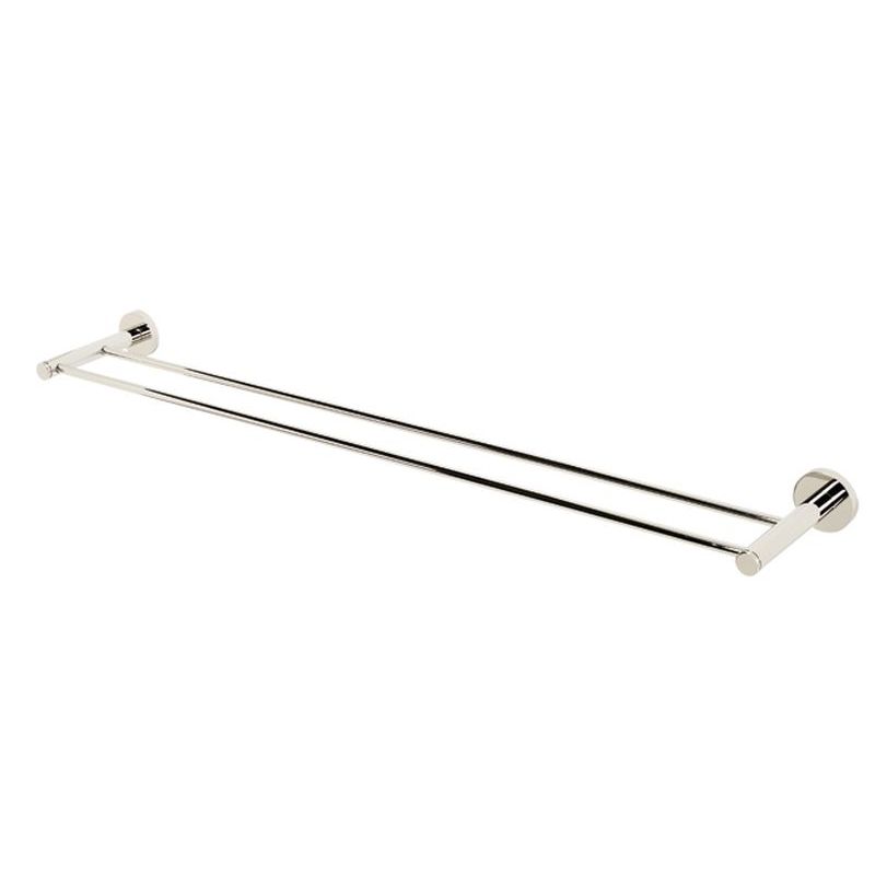 Contemporary I 30" Double Towel Bar in Polished Nickel