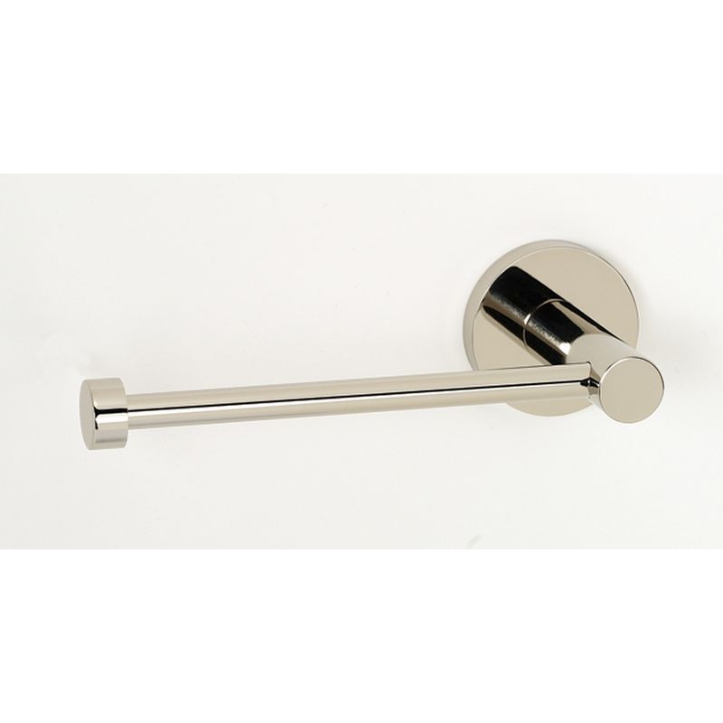 Contemporary I Single Post Toilet Paper Holder in Polished Nickel