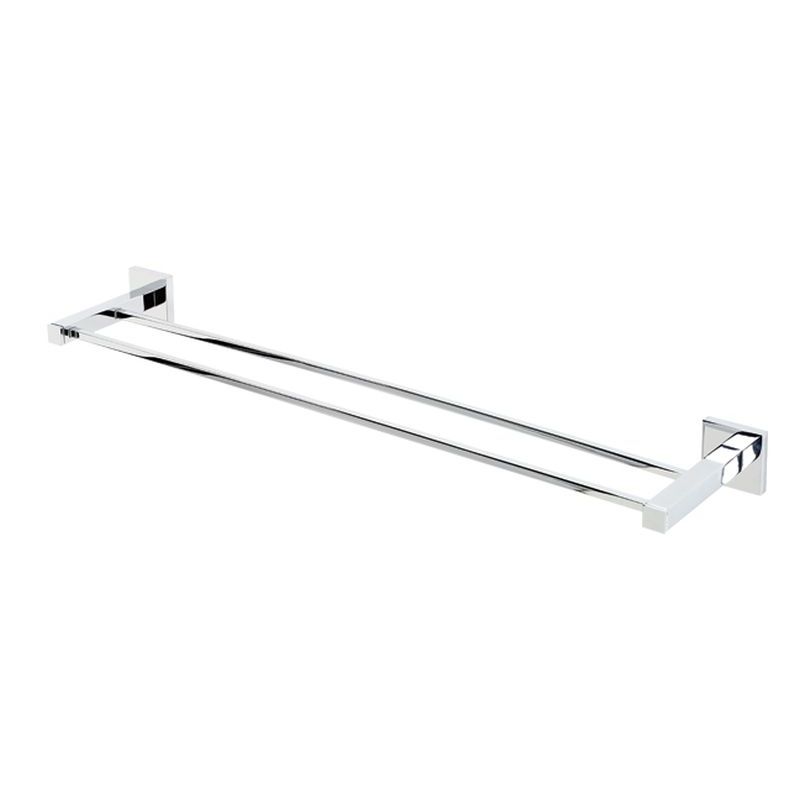 Contemporary II 24" Double Towel Bar in Polished Chrome