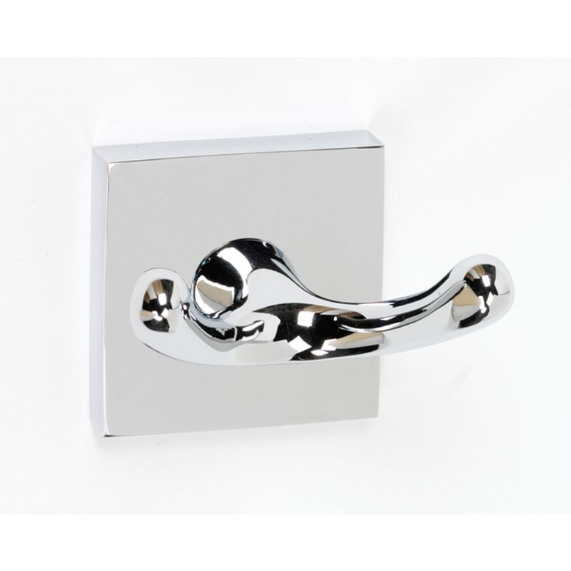 Contemporary II Double Robe Hook in Polished Chrome