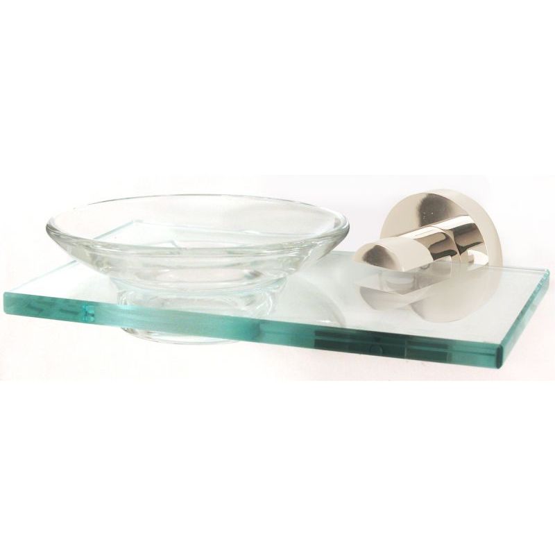Contemporary I Soap Dish w/Holder in Polished Chrome