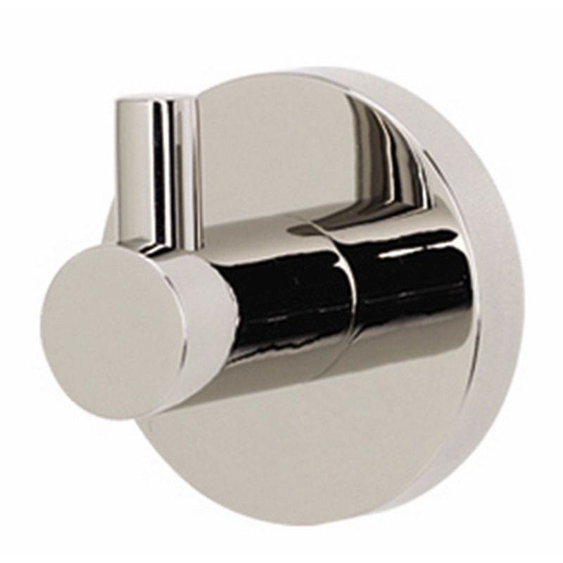 Contemporary I Single Robe Hook in Polished Nickel