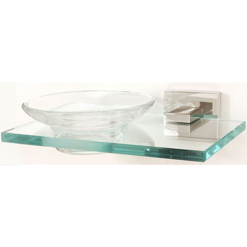 Contemporary II Soap Dish w/Holder in Polished Chrome