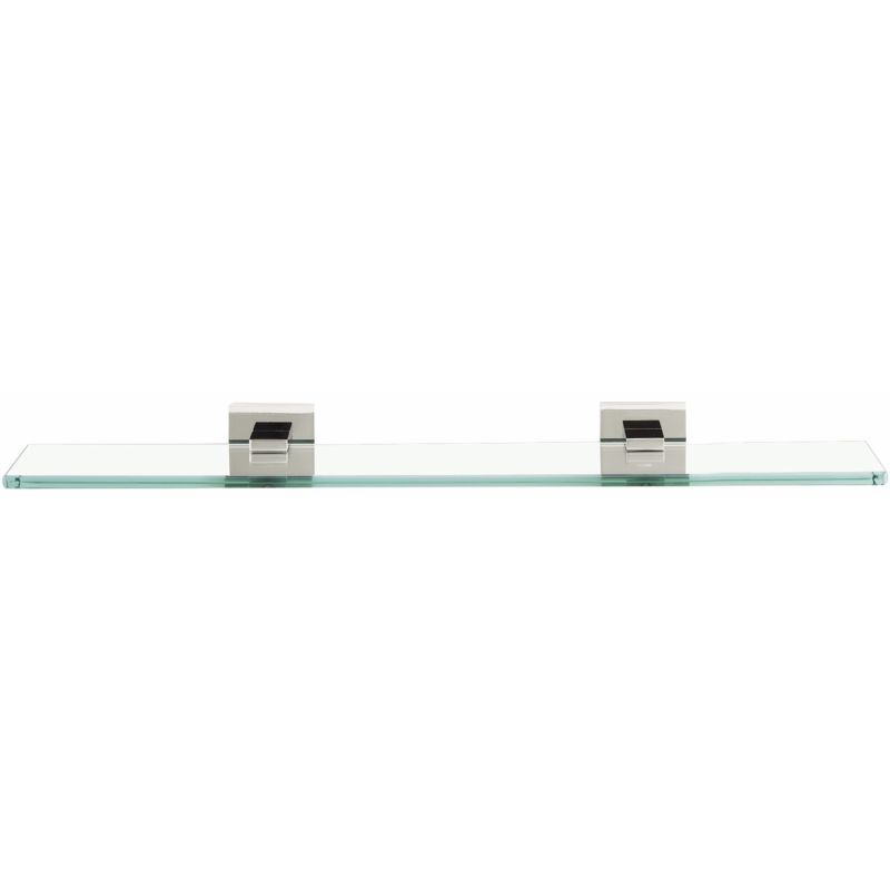Contemporary II 18" Glass Shelf in Polished Chrome