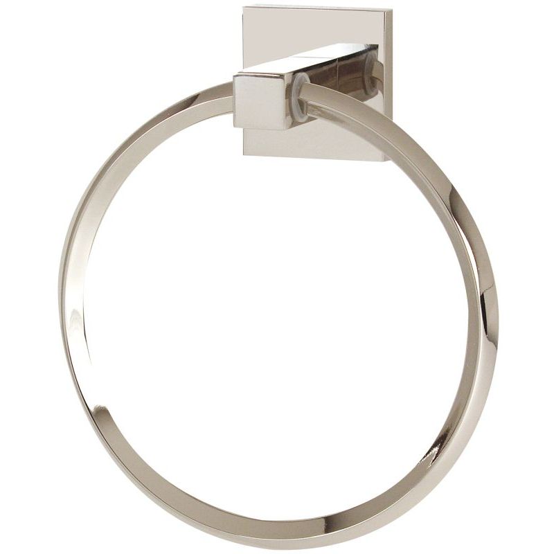 Contemporary II 6" Towel Ring in Polished Nickel