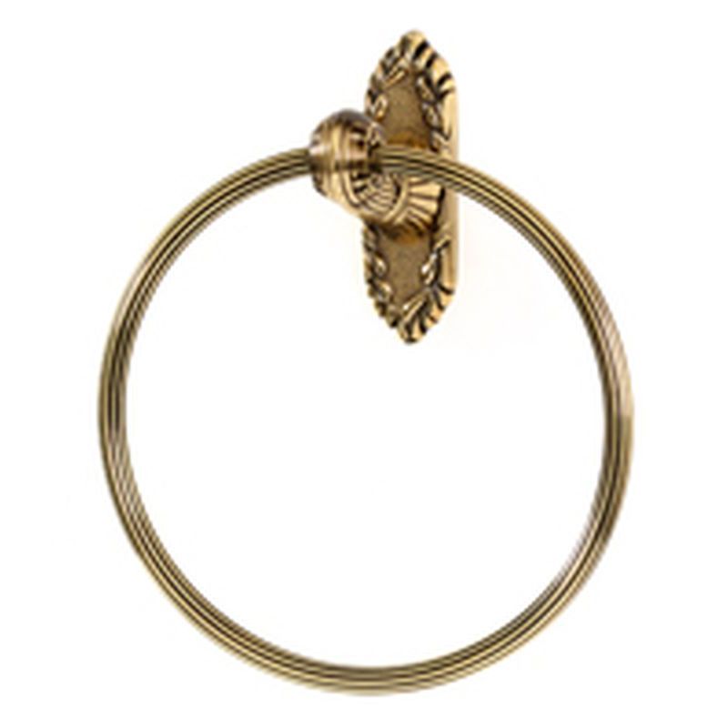 Ribbon & Reed 7" Towel Ring in Polished Antique