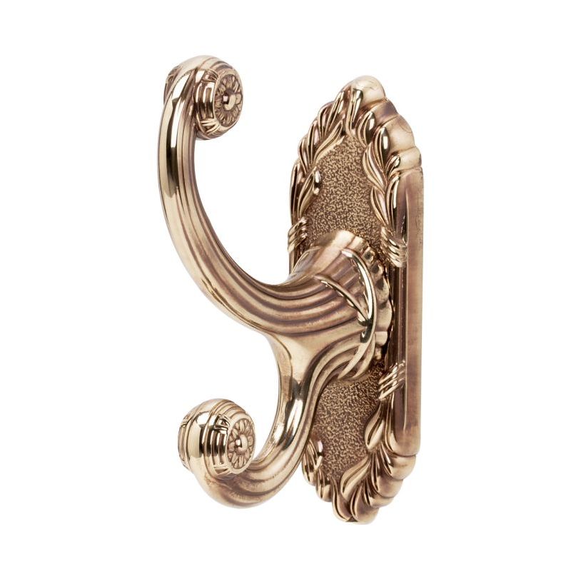 Ribbon & Reed Robe Hook in Polished Antique