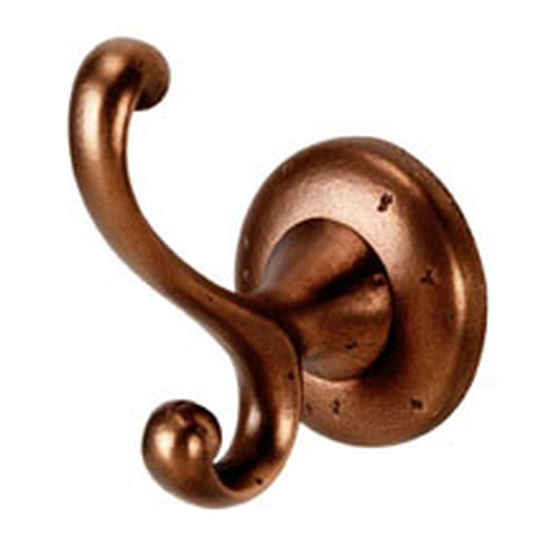 Sierra Double Robe Hook in Rust Bronze