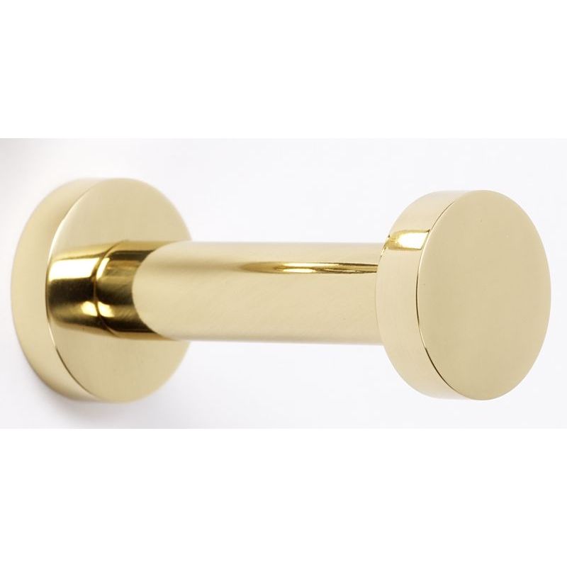 Euro 3" Robe Hook in Polished Brass