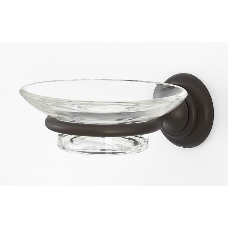 Charlie's Soap Dish w/Holder in Chocolate Bronze
