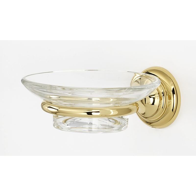 Charlie's Soap Dish w/Holder in Polished Brass