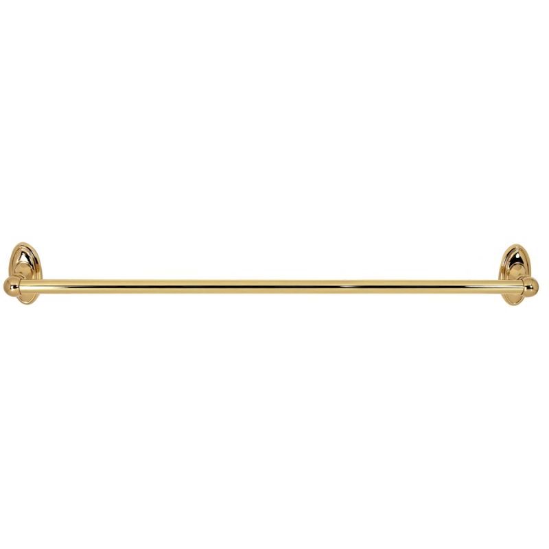 Classic Traditional 24" Towel Bar in Polished Brass