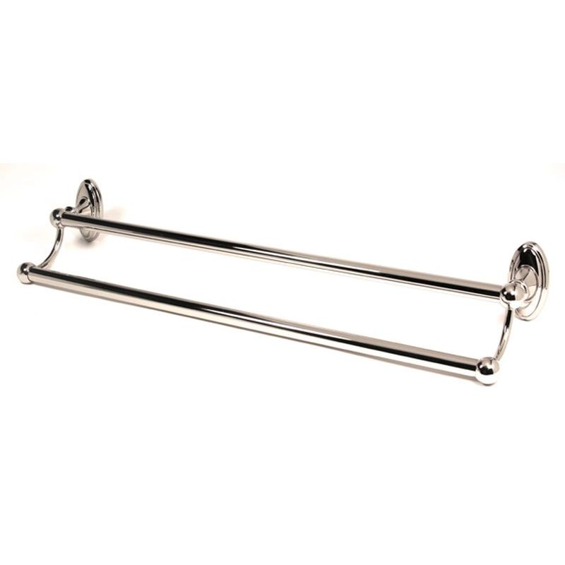Classic Traditional 24" Double Towel Bar in Polished Chrome