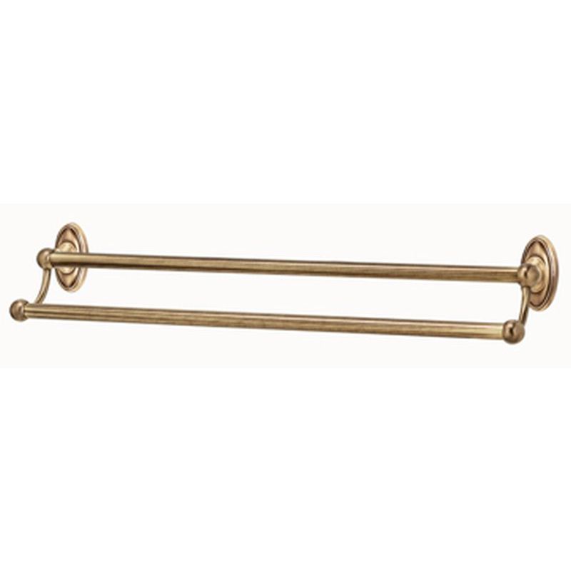 Classic Traditional 24" Double Towel Bar in Polished Nickel