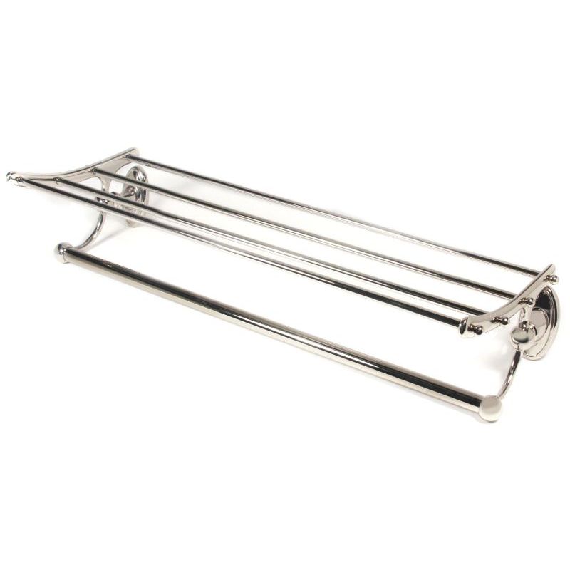 Classic Traditional 24" Double Towel Rack in Polished Nickel