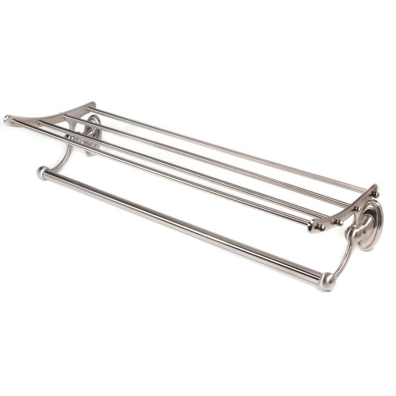 Classic Traditional 24" Double Towel Rack in Satin Nickel
