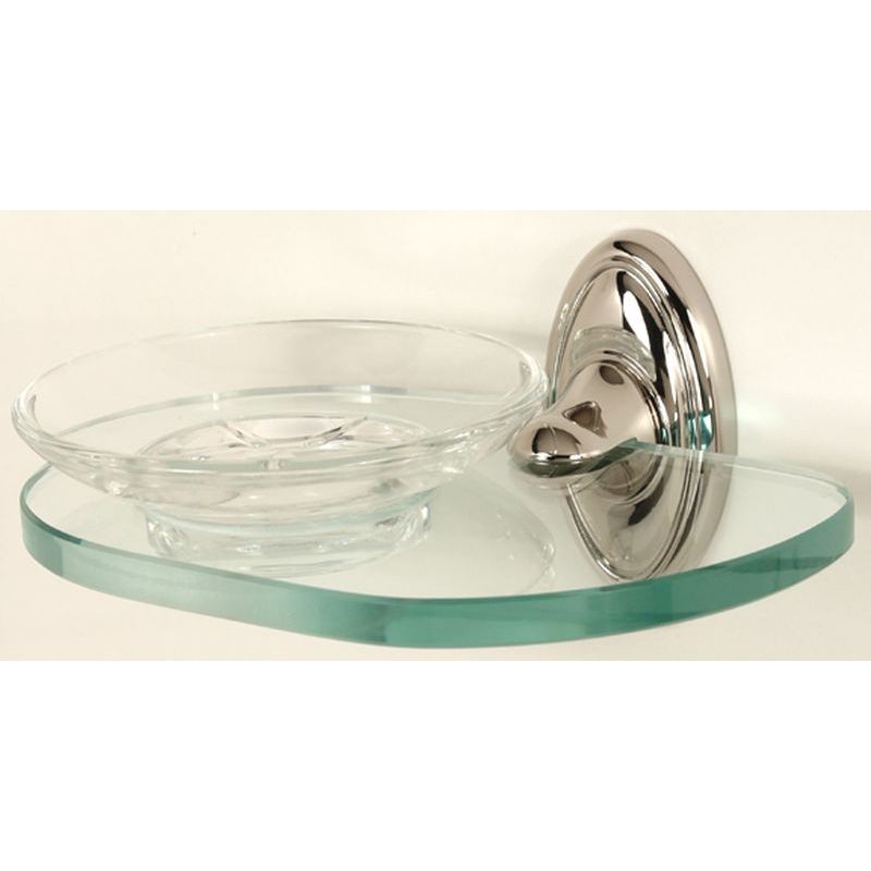 Classic Traditional Soap Dish w/Holder in Polished Nickel