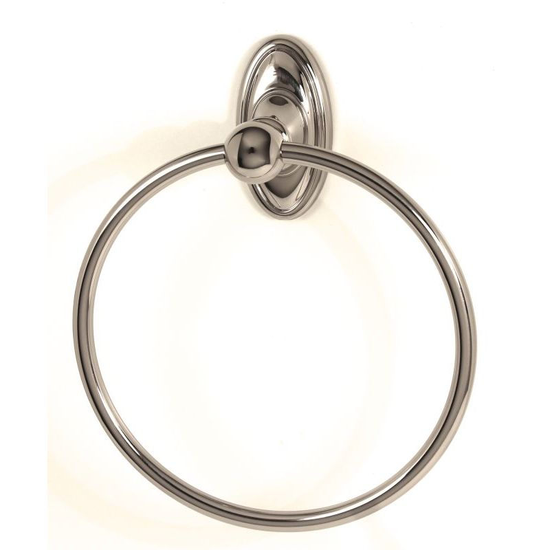 Classic Traditional 7" Towel Ring in Polished Nickel