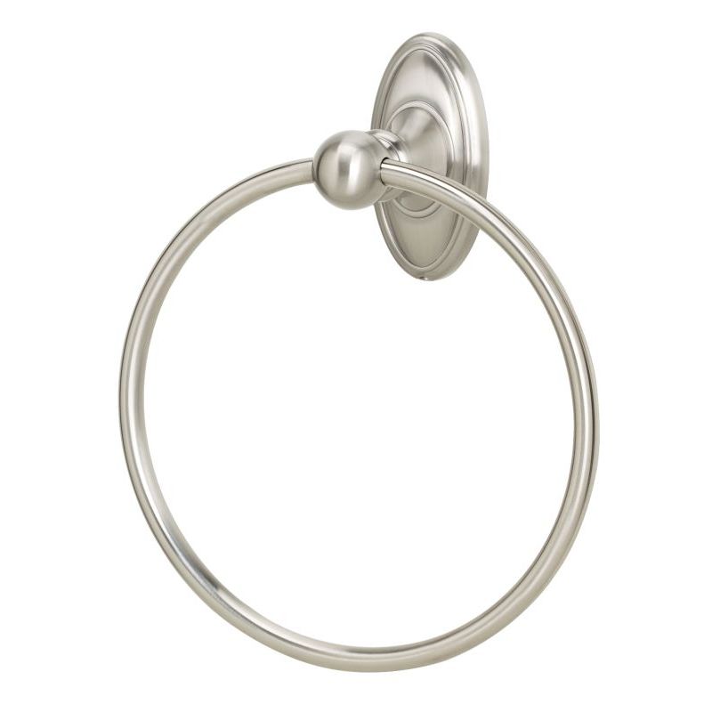 Classic Traditional 7" Towel Ring in Satin Nickel