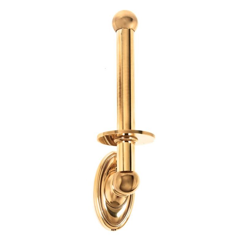 Classic Trad Reverse Toilet Paper Holder in Polished Brass